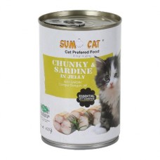 Sumo Cat Chunky Sardine in Jelly 400g, CD055, cat Wet Food, Sumo Cat, cat Food, catsmart, Food, Wet Food